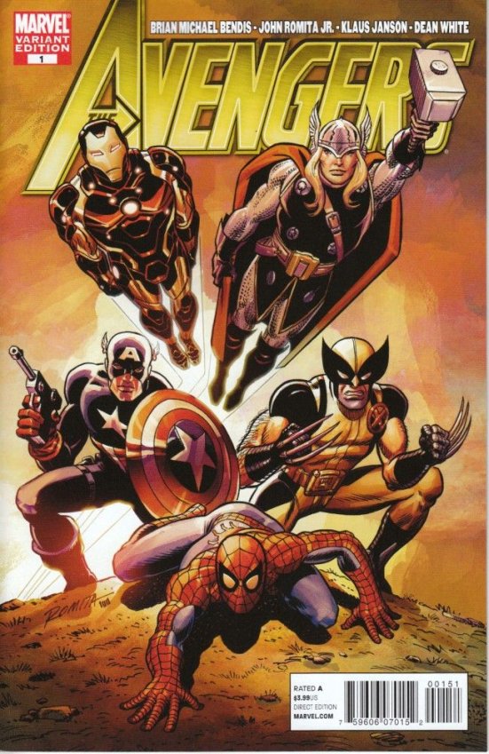 AVENGERS (2010) #01 ROMITA SR VARIANT