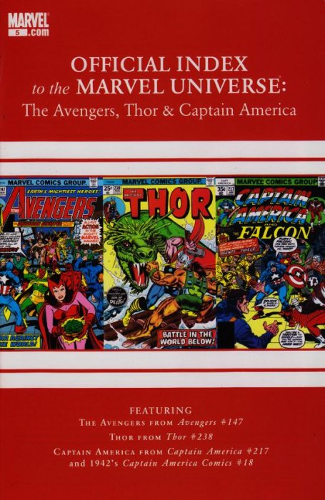 AVENGERS THOR CAPTAIN AMERICA OFF INDEX MU #5