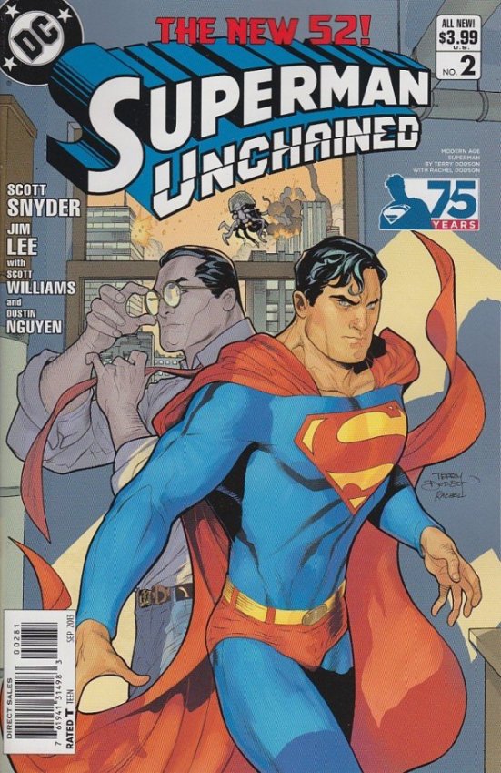 SUPERMAN UNCHAINED #2 75TH ANNIV VAR ED MODERN AGE