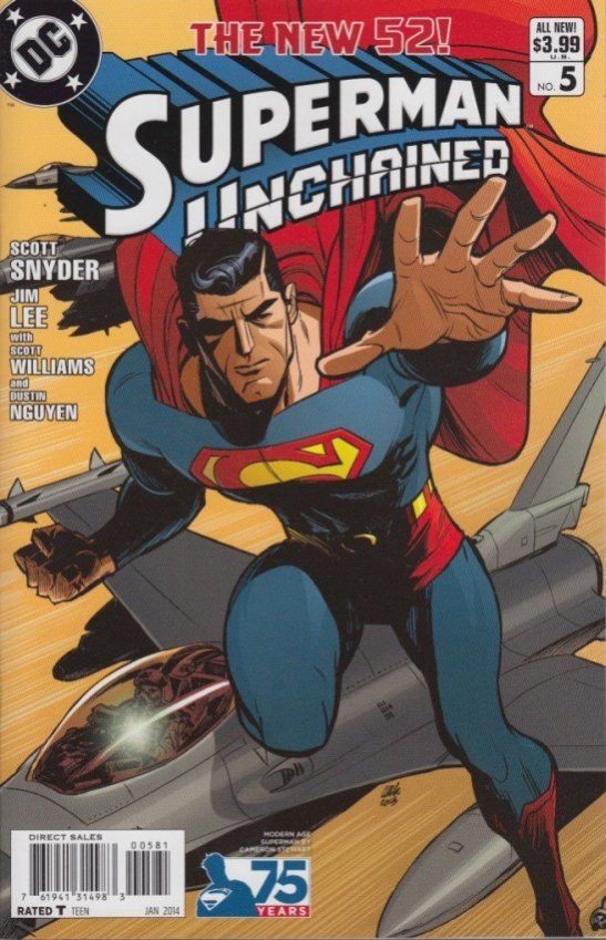 SUPERMAN UNCHAINED #5 75TH ANNIV VAR ED MODERN AGE