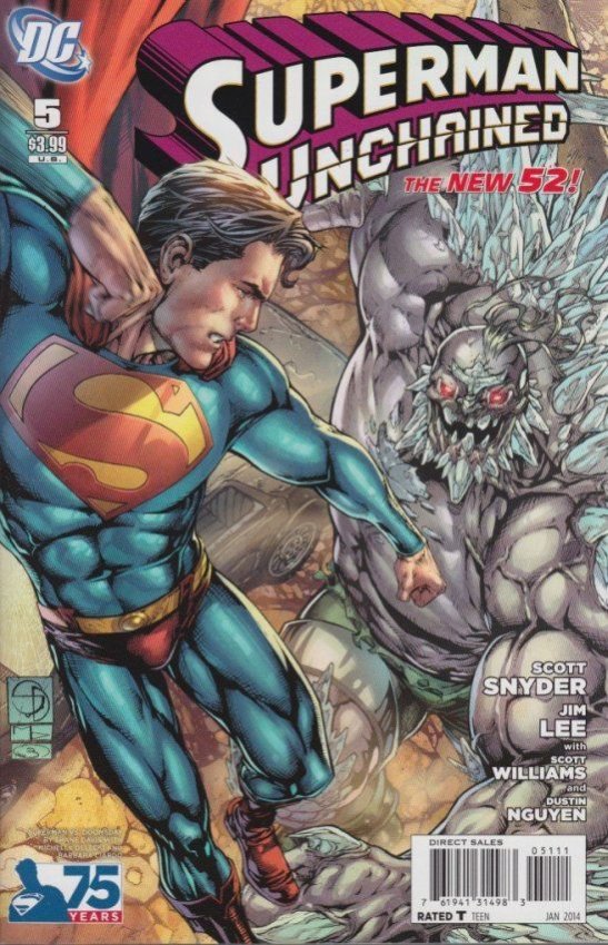 SUPERMAN UNCHAINED #5 75TH ANNIV VAR ED VILLAIN CVR