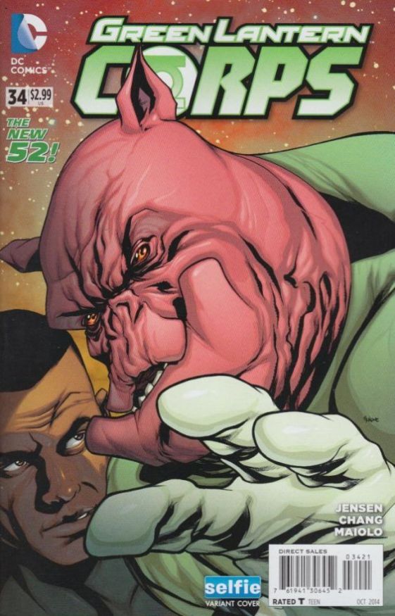 GREEN LANTERN CORPS (2011) #34 DCU SELFIE VAR ED (UPRISING)