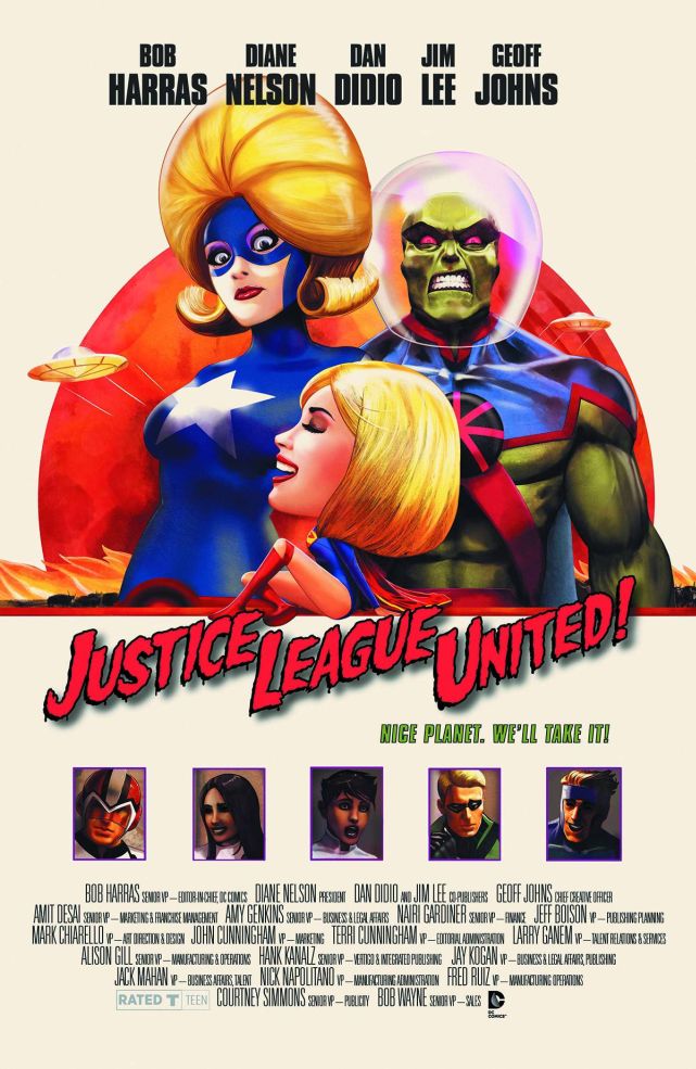 JUSTICE LEAGUE UNITED #10 MOVIE POSTER VAR ED