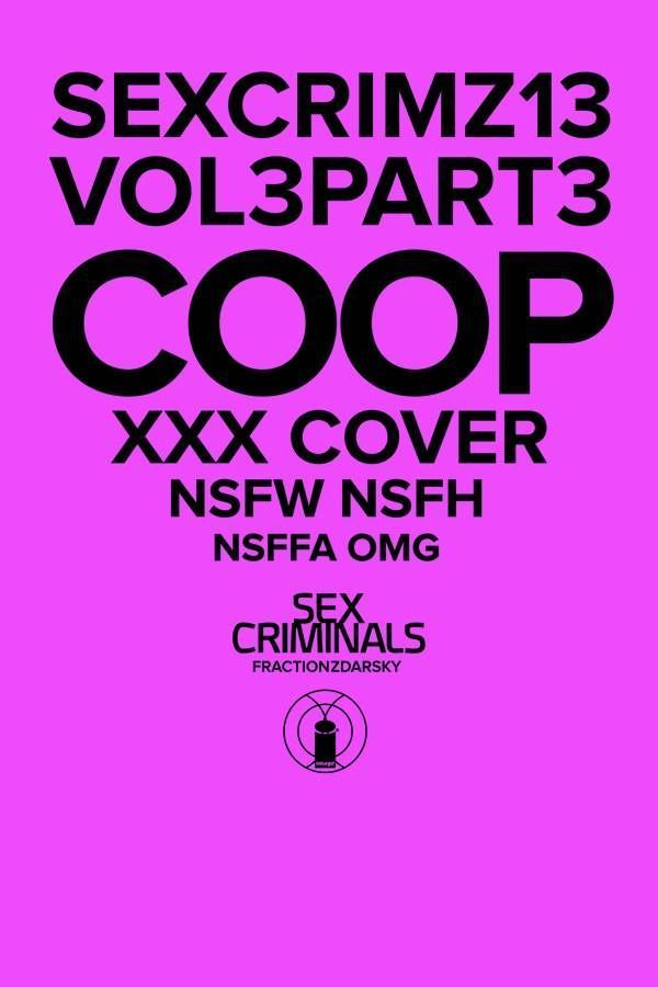 SEX CRIMINALS #13 ARTHUR FONZARELLIE COOPER XXX VAR (MR)