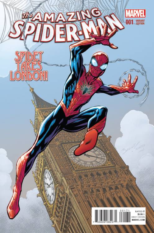 AMAZING SPIDER-MAN (2015) #1 BAGLEY VAR