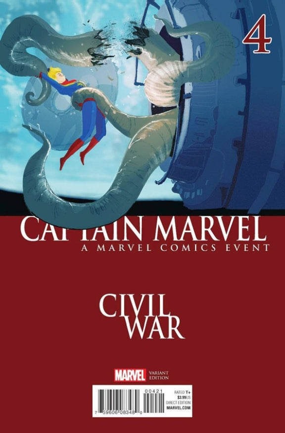 CAPTAIN MARVEL (2016) #04 CIVIL WAR VAR