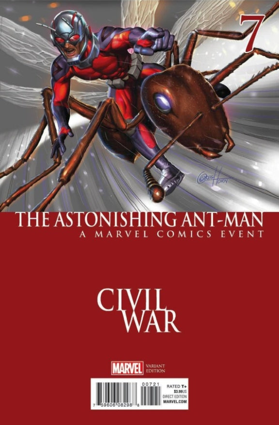 ASTONISHING ANT-MAN #7 HORN CIVIL WAR VAR