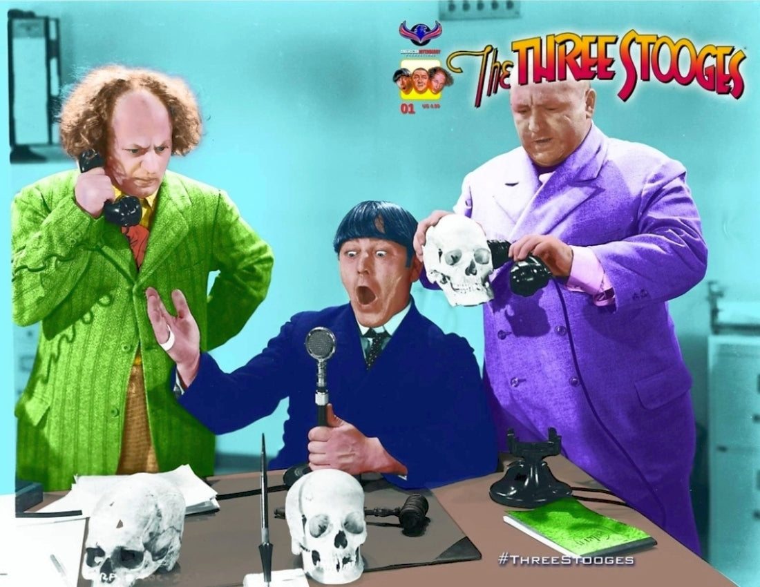 THREE STOOGES CURSE OF FRANKENSTOOGE PHOTO CVR