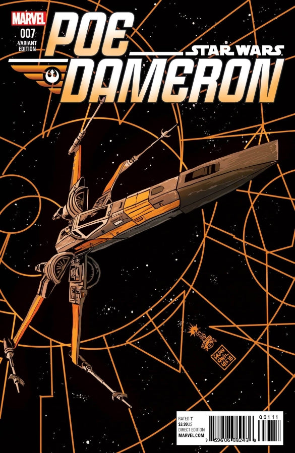 STAR WARS POE DAMERON #7 FRANCAVILLA X-WING VAR