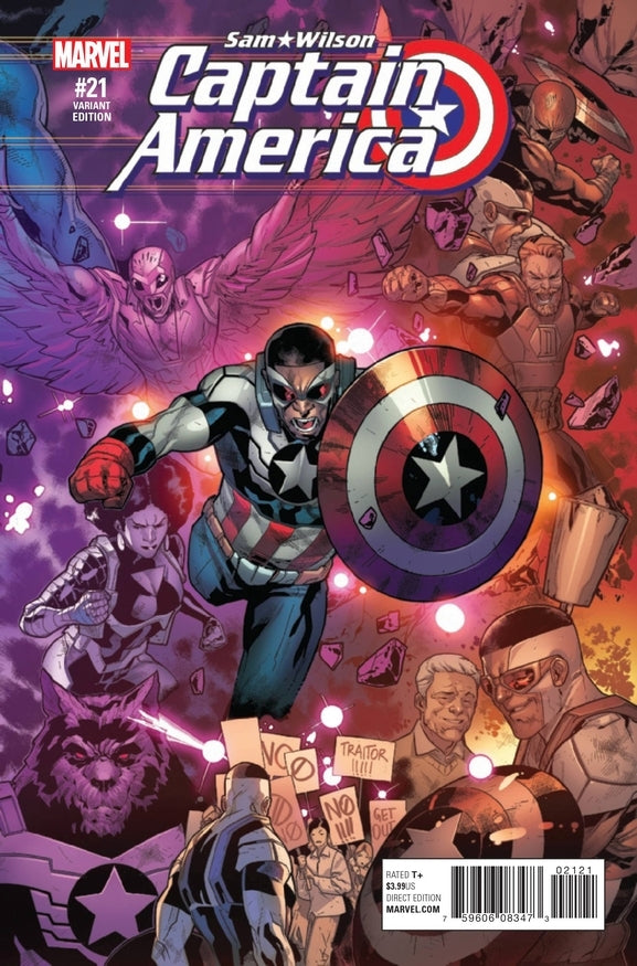 CAPTAIN AMERICA SAM WILSON #21 RB SILVA CONNECTING A VAR