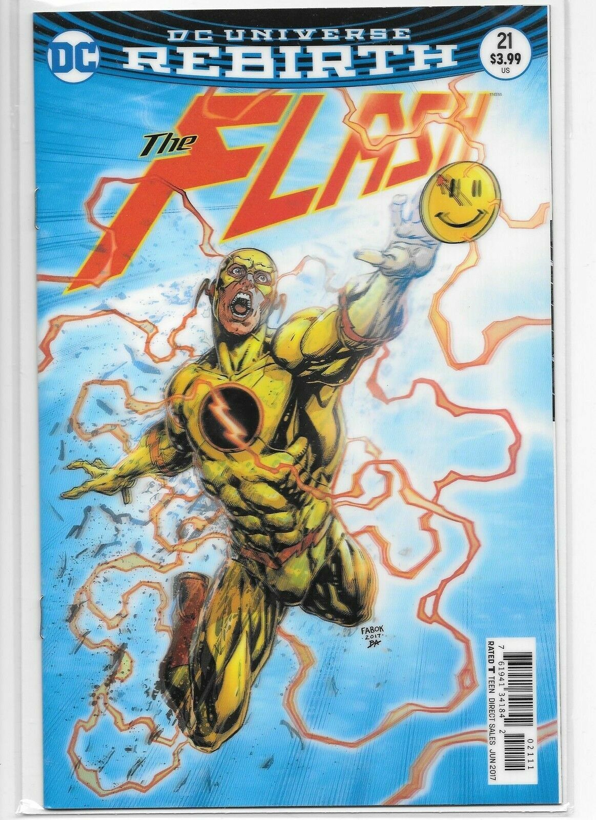 FLASH (2016) #21 LENTICULAR VAR ED (THE BUTTON)