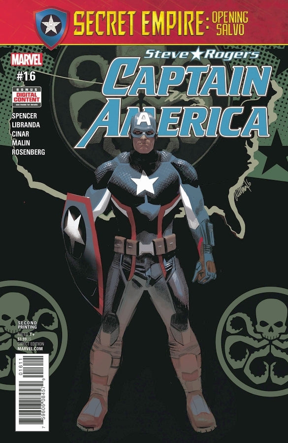 CAPTAIN AMERICA STEVE ROGERS #16 2ND PTG ACUNA VAR