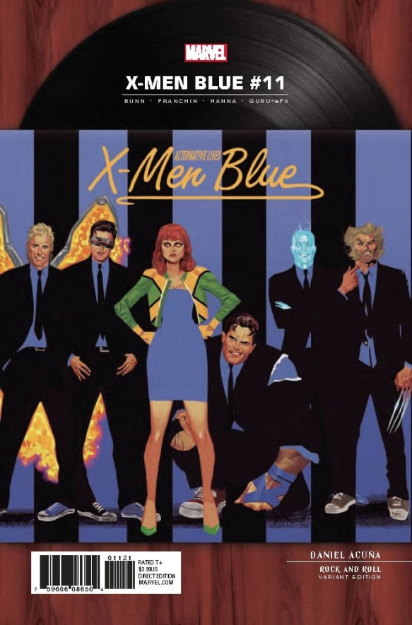 X-MEN BLUE #11 ACUNA ROCK N ROLL VAR