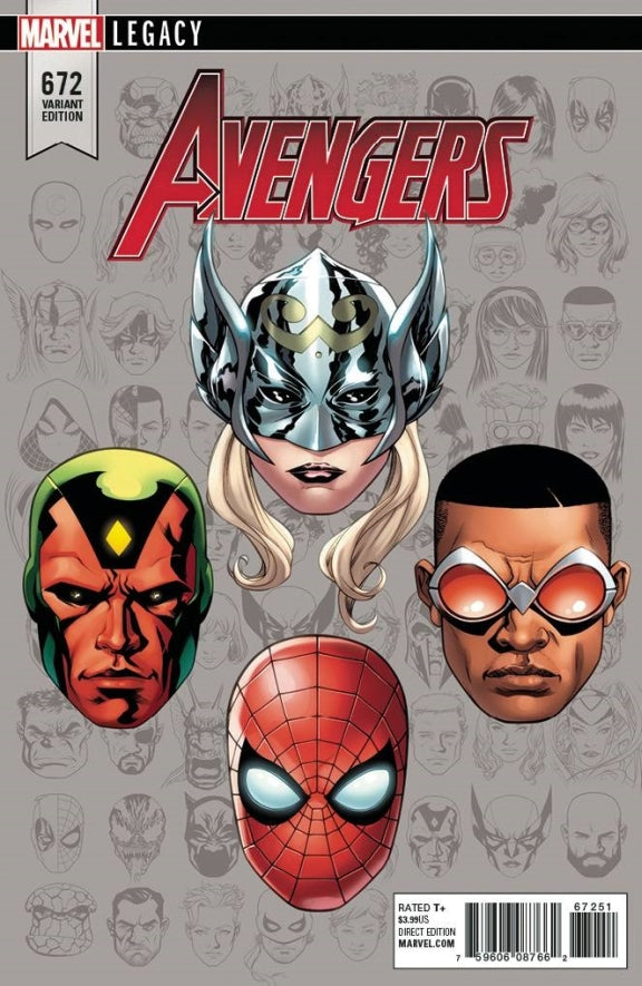 AVENGERS (2017) #672 MCKONE LEGACY HEADSHOT VAR LEG