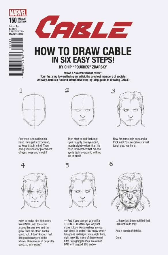 CABLE #150 ZDARSKY HOW TO DRAW VAR LEG