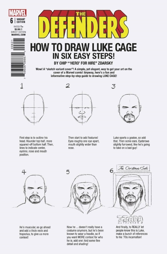 DEFENDERS #6 ZDARSKY HOW TO DRAW VAR LEG