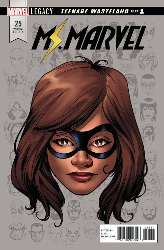 MS MARVEL #25 MCKONE LEGACY HEADSHOT VAR LEG