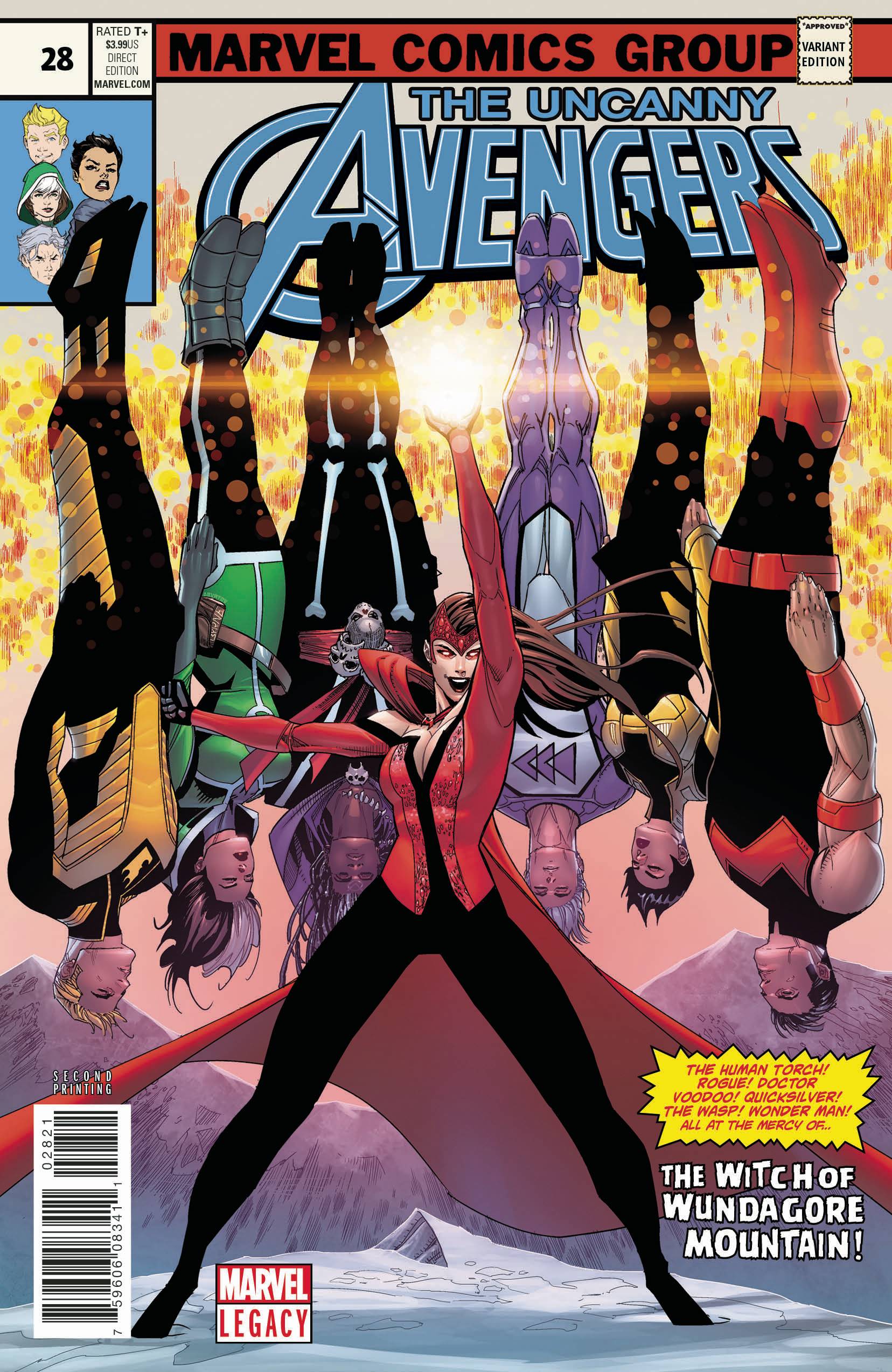 UNCANNY AVENGERS #28 2ND PTG MALIN VAR LEG