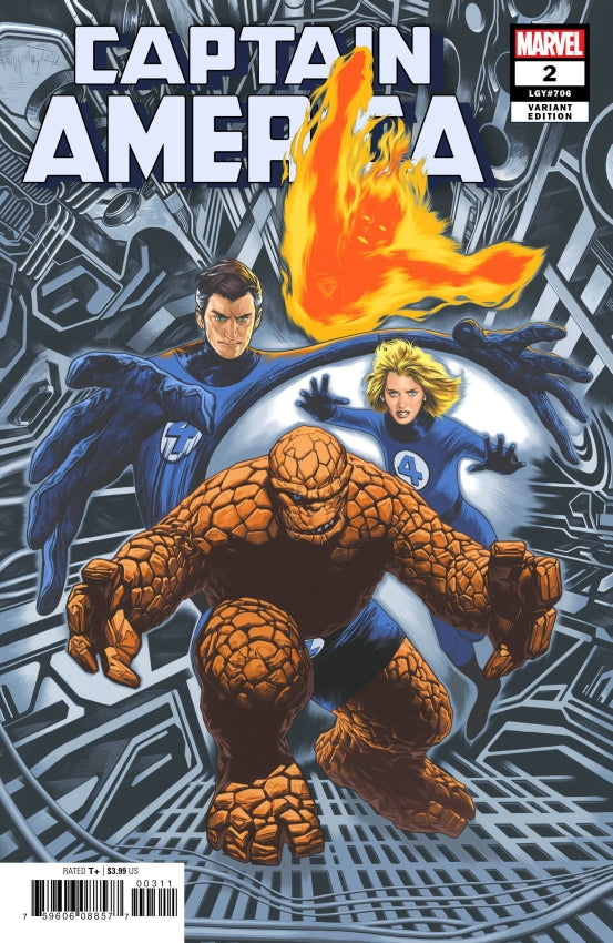 CAPTAIN AMERICA #2 CHAREST RETURN OF FANTASTIC FOUR VAR