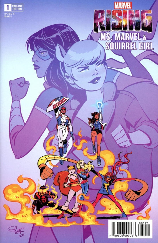 MARVEL RISING MS MARVEL SQUIRREL GIRL #1 CHARRETIER VAR