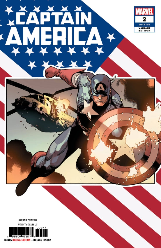 CAPTAIN AMERICA #2 2ND PTG YU VAR