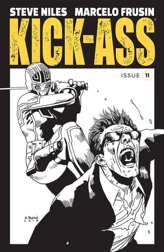 KICK-ASS #11 CVR B B&W FRUSIN (MR)