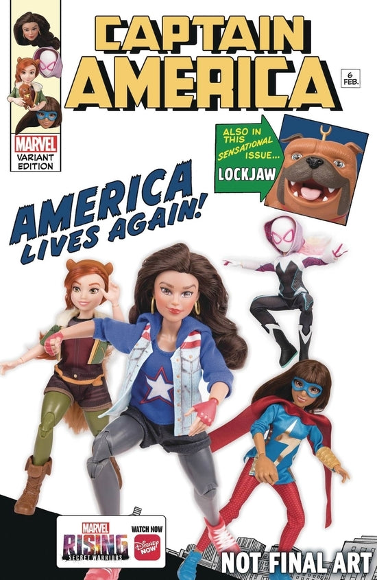 CAPTAIN AMERICA #6 MARVEL RISING ACTION DOLL HOMAGE VAR