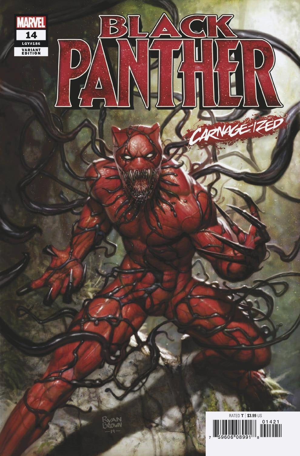 BLACK PANTHER (2018) #14 BROWN CARNAGE-IZED VAR