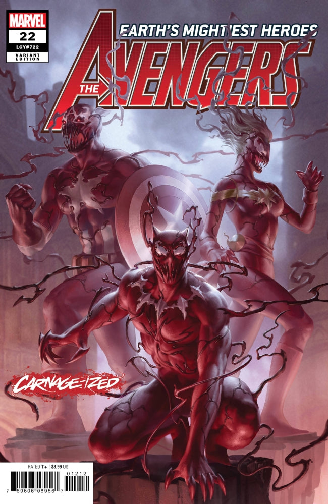 AVENGERS #22 JUNGGEUN YOON CARNAGE-IZED VAR