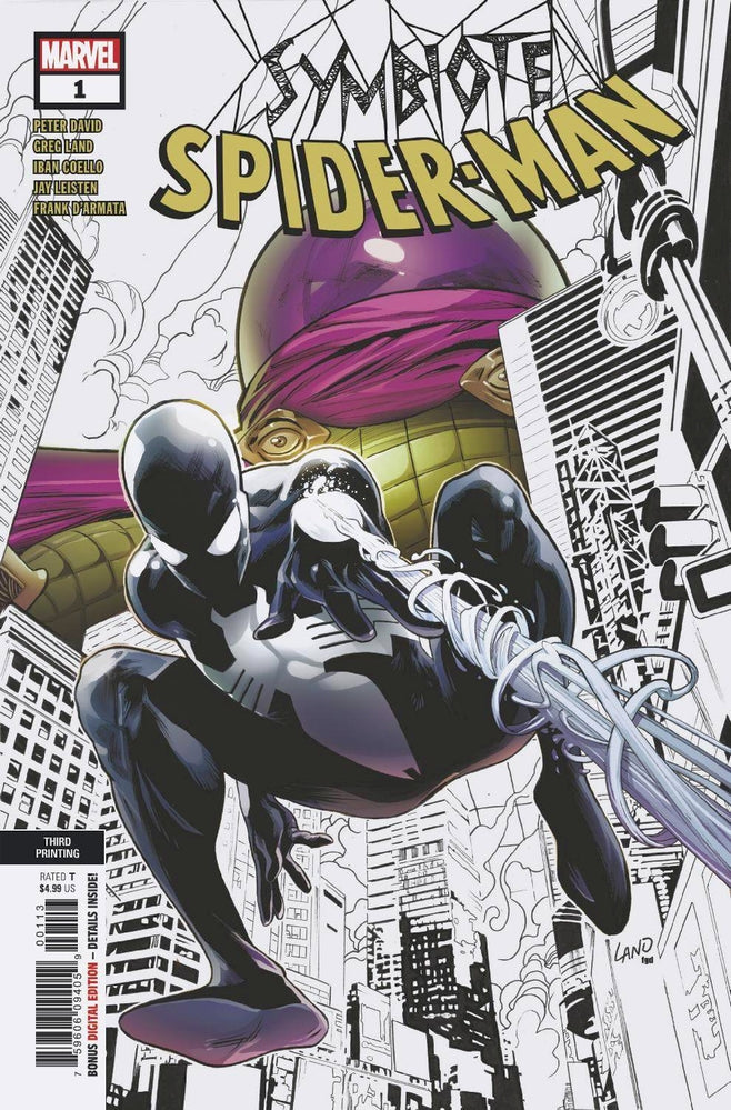 SYMBIOTE SPIDER-MAN #1 (OF 5) 3RD PTG LAND VAR