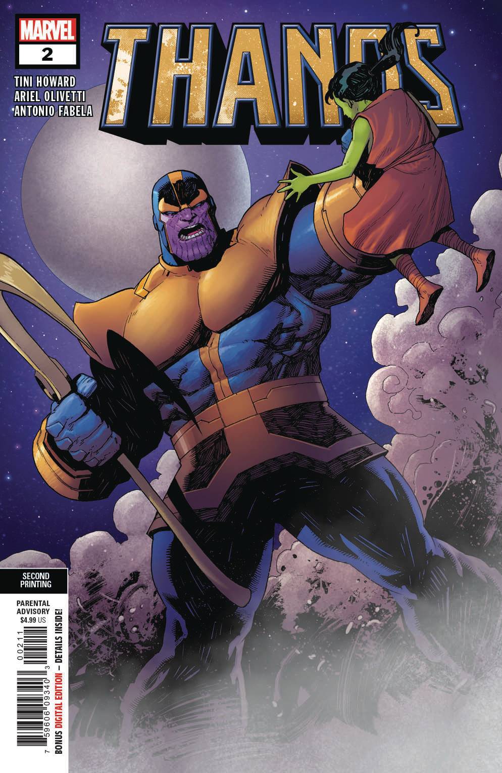 THANOS #2 (OF 6) 2ND PTG OLIVETTI VAR