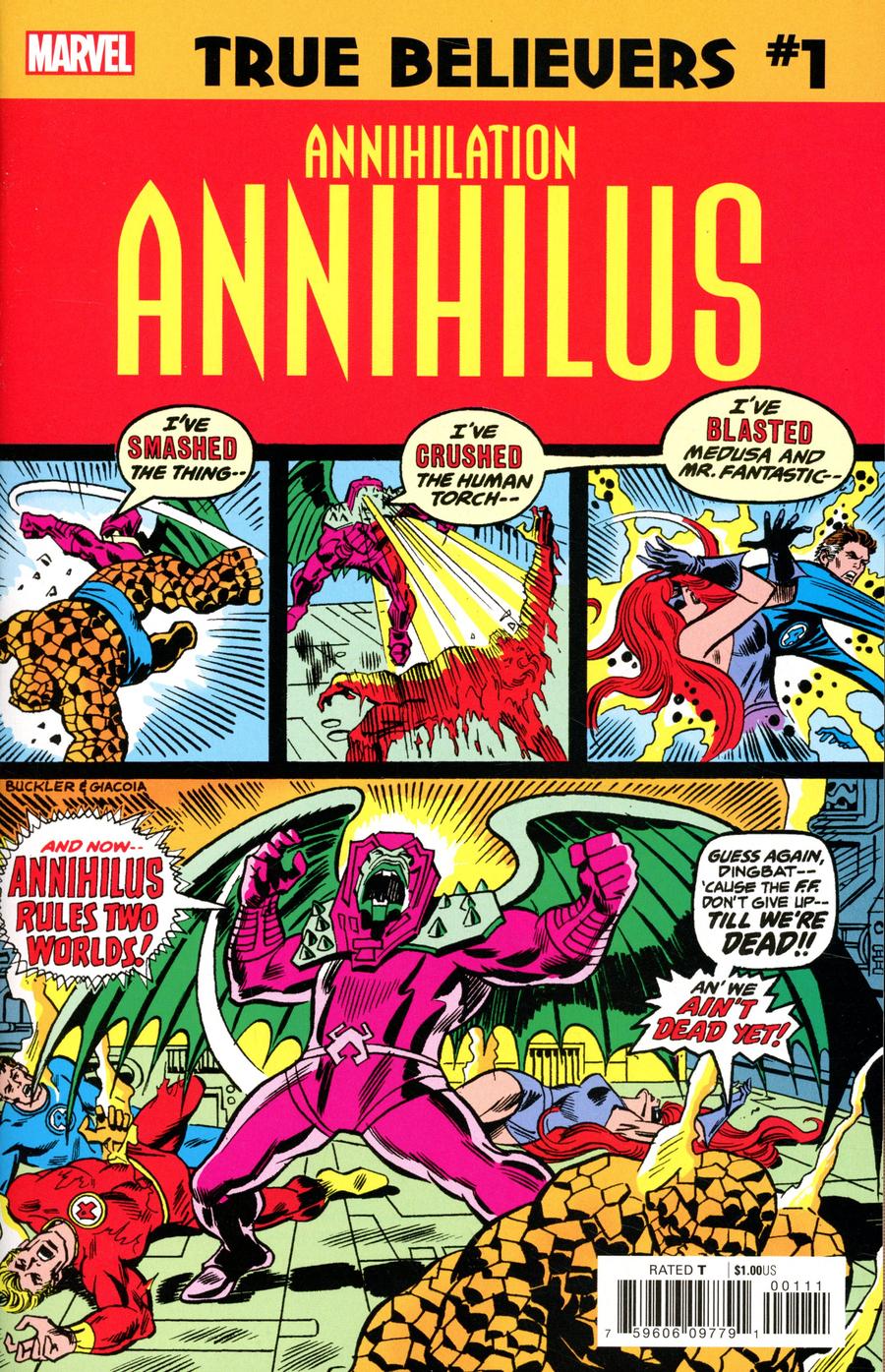 TRUE BELIEVERS ANNIHILATION ANNIHILUS #1