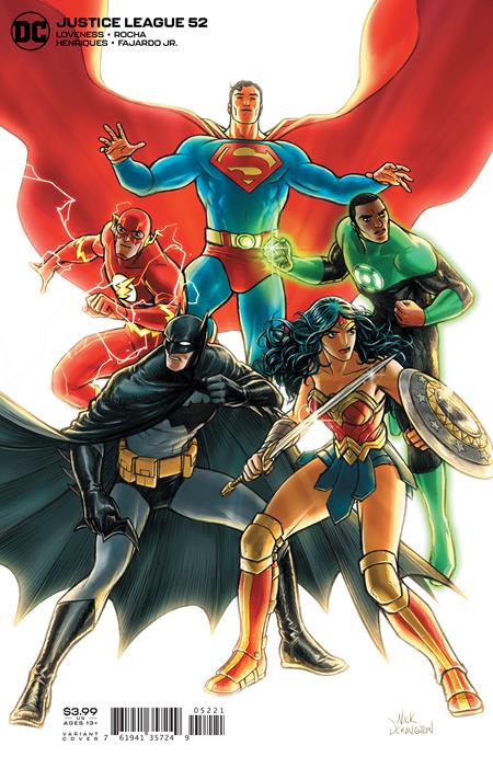 JUSTICE LEAGUE #52 NICK DERINGTON  VAR ED