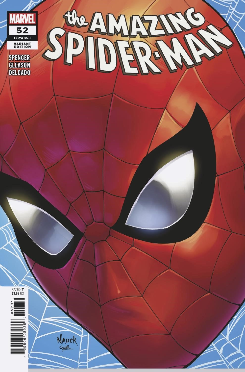 AMAZING SPIDER-MAN (2018) #52NAUCK HEADSHOT VAR LR