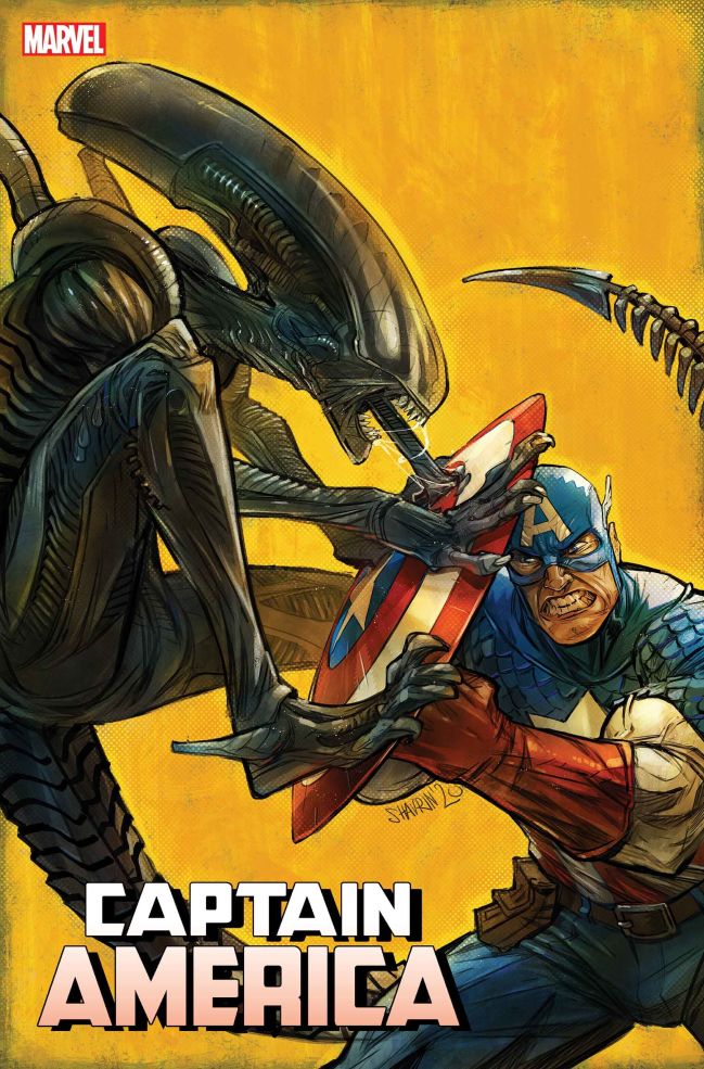 CAPTAIN AMERICA #27 SHAVRIN MARVEL VS ALIEN VAR