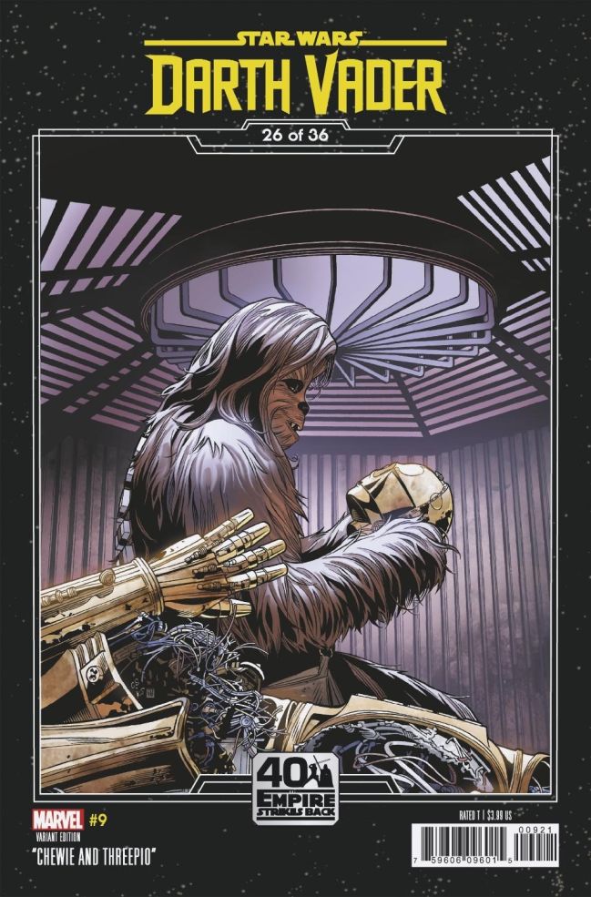 STAR WARS DARTH VADER #9 SPROUSE EMPIRE STRIKES BACK VAR