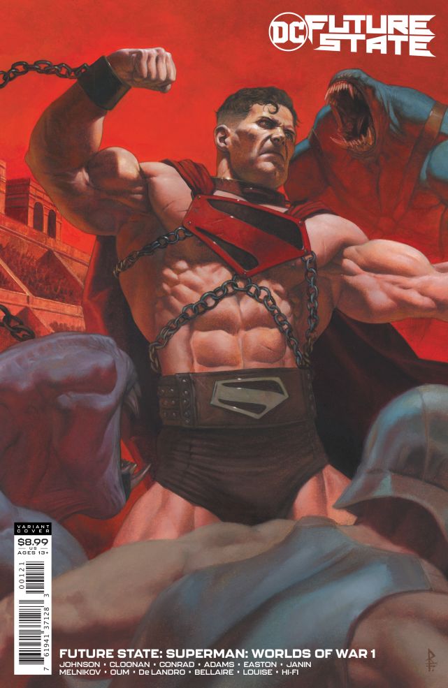 FUTURE STATE SUPERMAN WORLDS OF WAR #1 CARD STOCK VAR ED