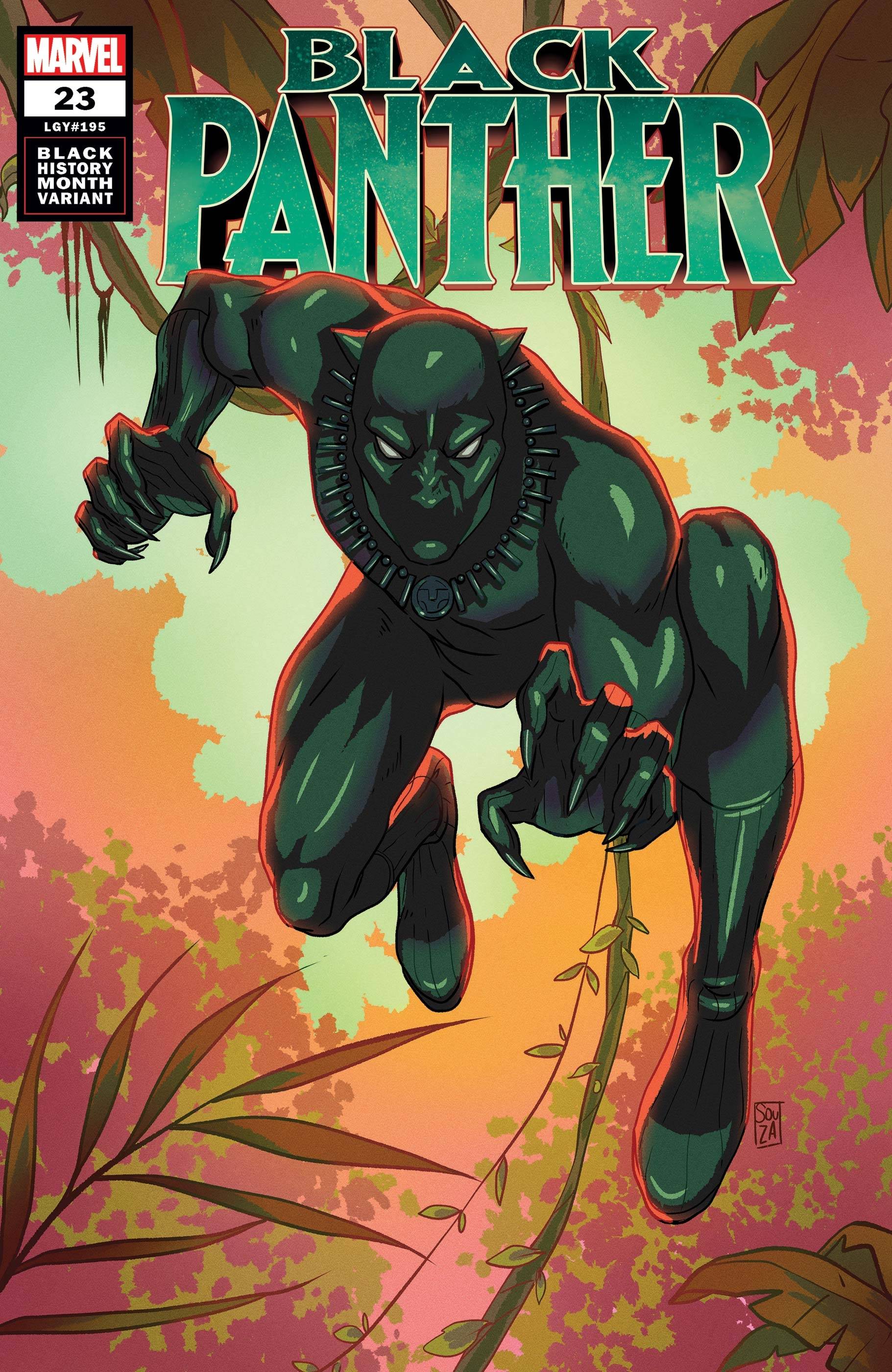 BLACK PANTHER (2018) #23 SOUZA BLACK PANTHER BLACK HISTORY VAR