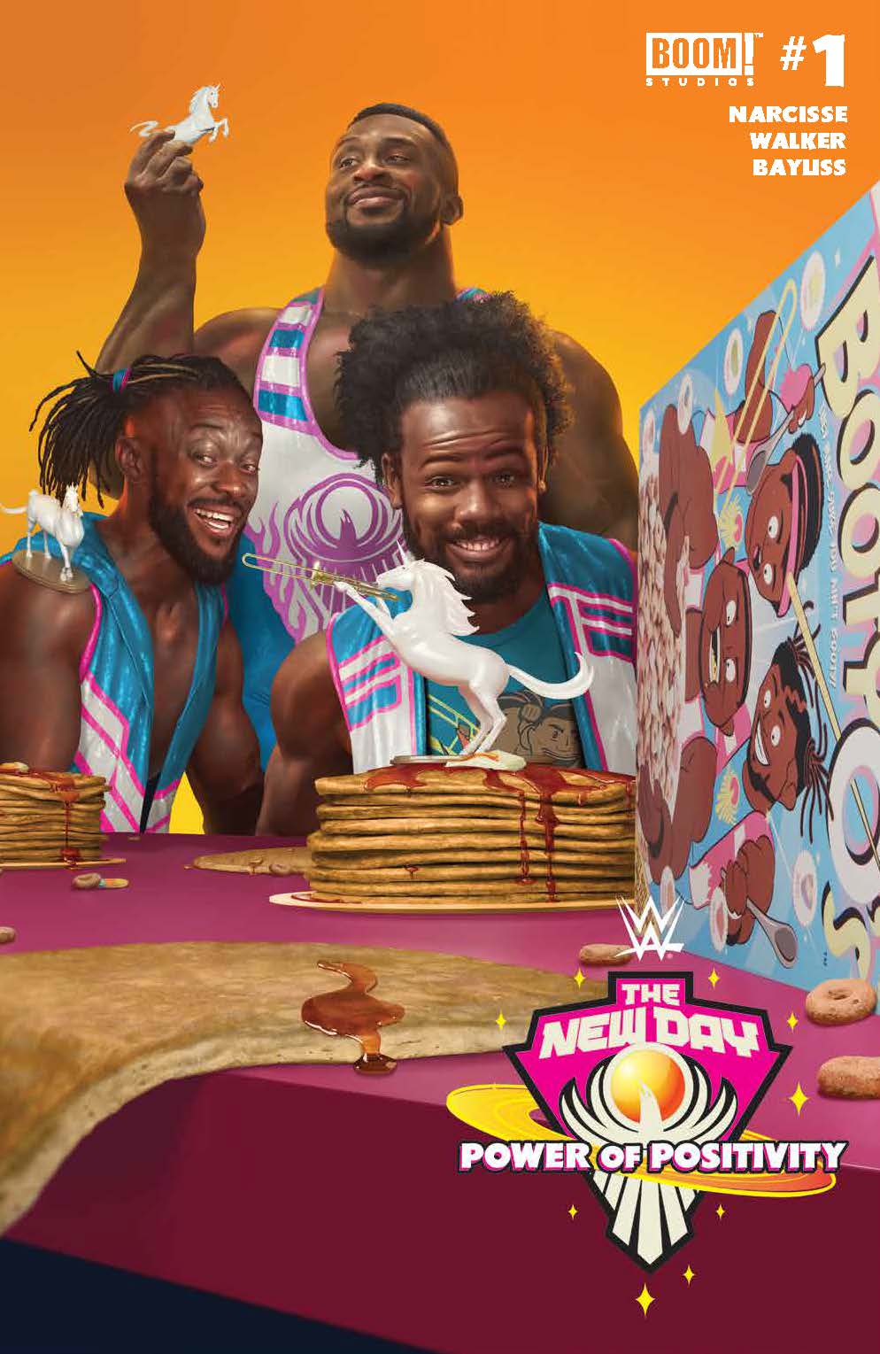 WWE NEW DAY POWER OF POSITIVITY #1 (OF 2) CVR B RAHZZAH