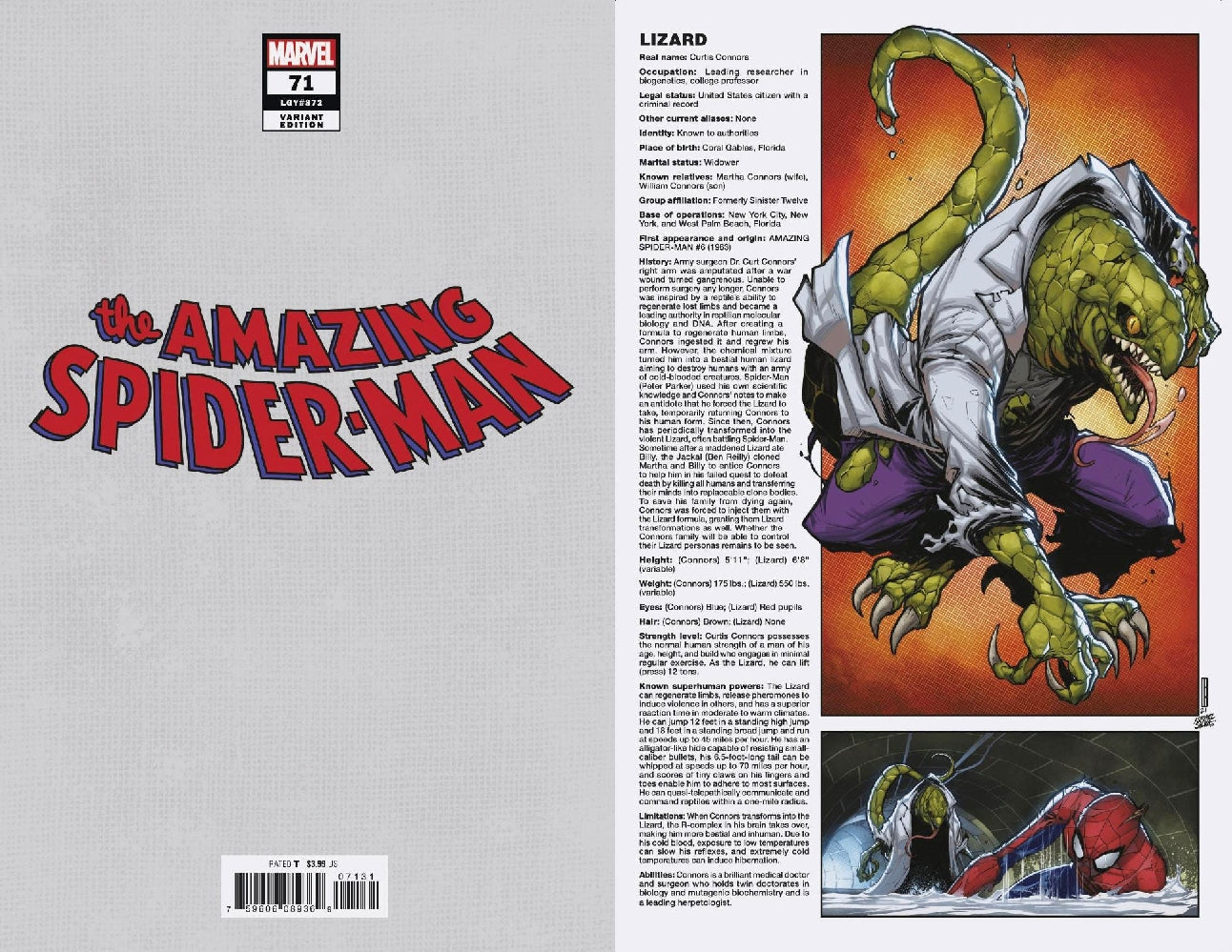 AMAZING SPIDER-MAN (2018) #71 HANDBOOK VAR SINW