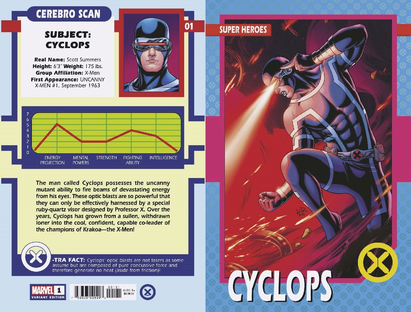 X-MEN #1 NEW LINE UP TRADING CARD VAR