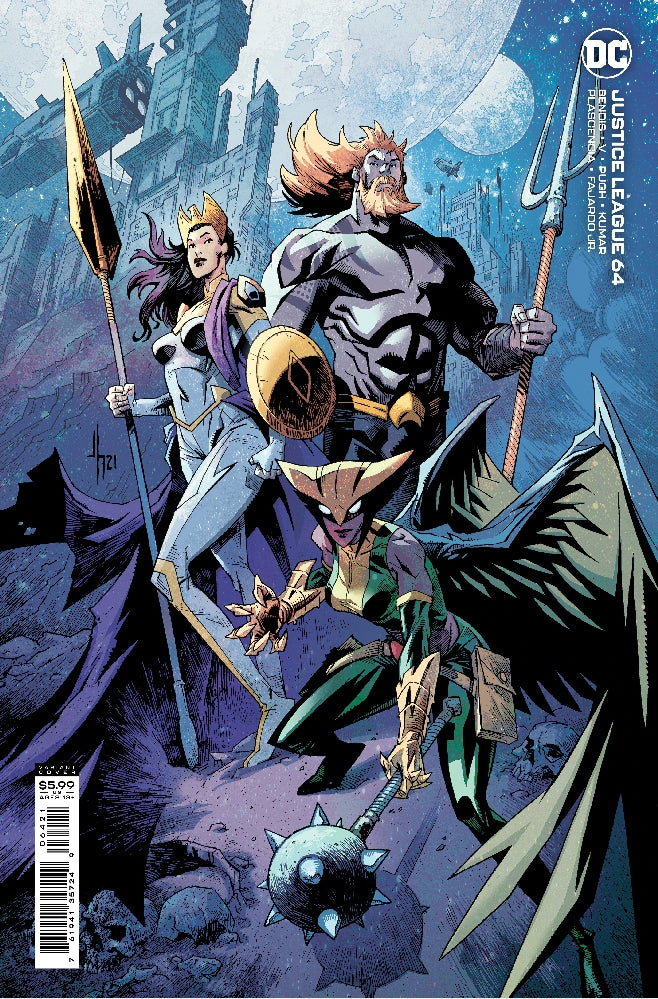 JUSTICE LEAGUE #64 CVR B CARDSTOCK HOWARD VAR