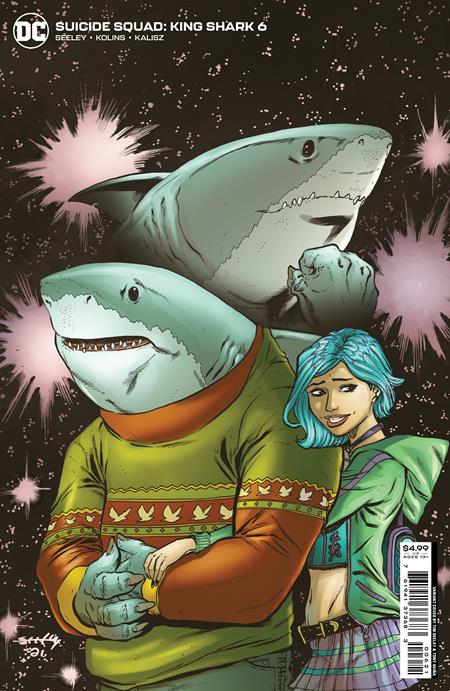 SUICIDE SQUAD KING SHARK #6 (OF 6) CVR B SEELEY CARD STOCK V