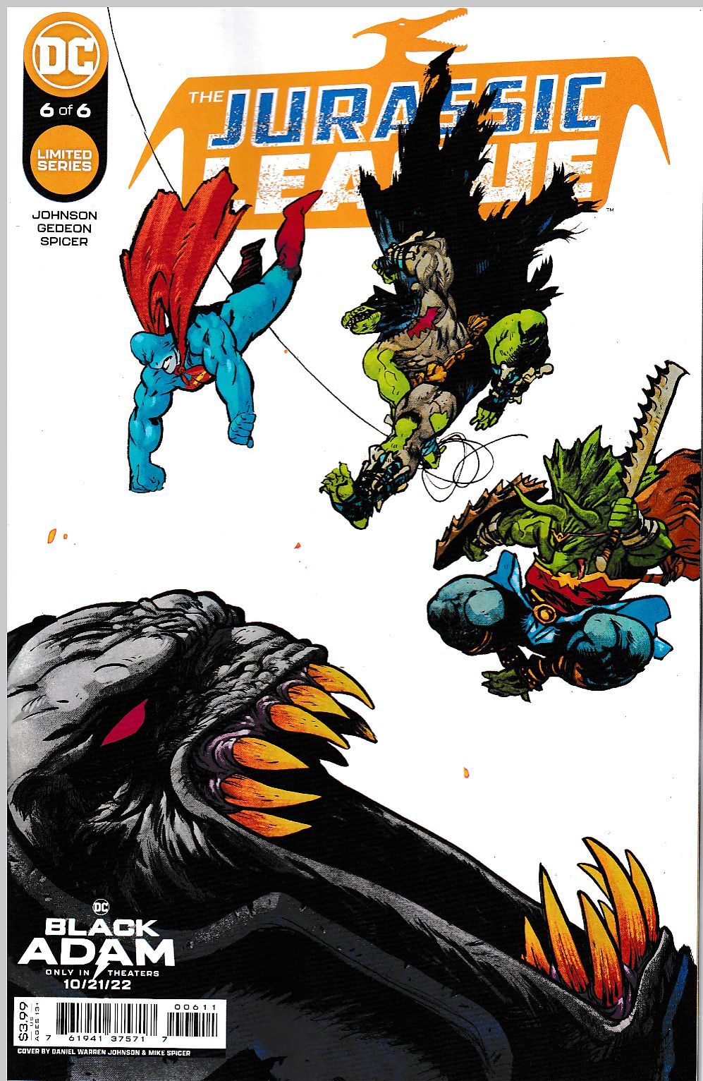 JURASSIC LEAGUE #6 (OF 6) CVRA JOHNSON