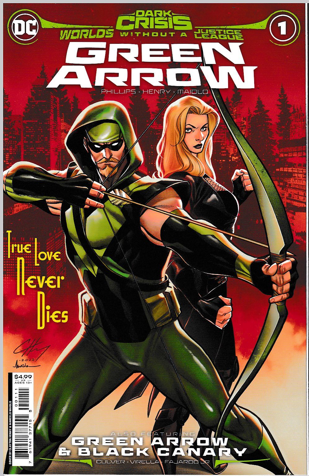 DARK CRISIS WORLDS WITHOUT JLGREEN ARROW #1 CVR A HENRY