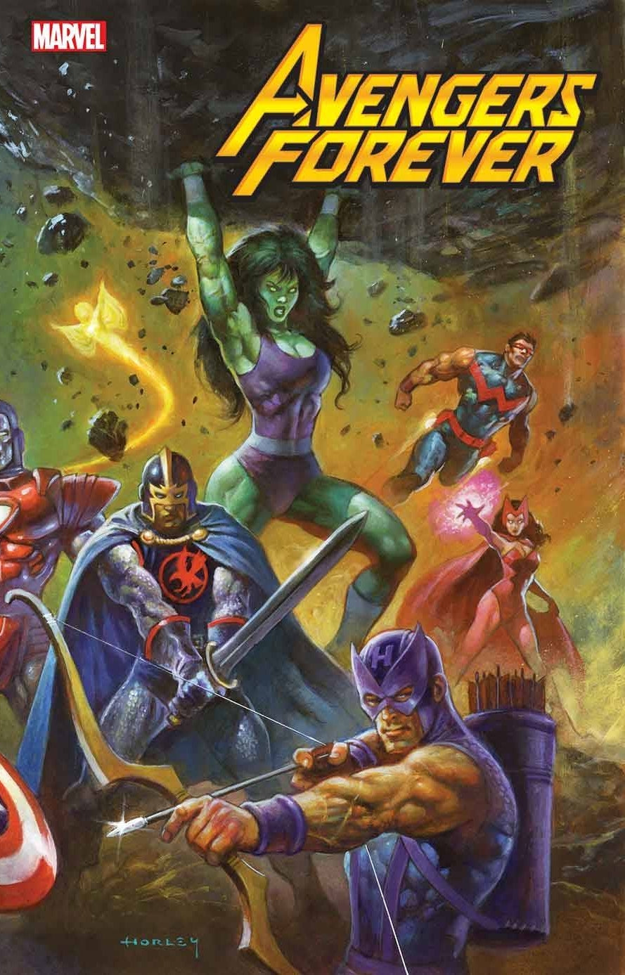 AVENGERS FOREVER #13 HORLEY 80S AVENGERS ASSEMBLE CONNECT VA