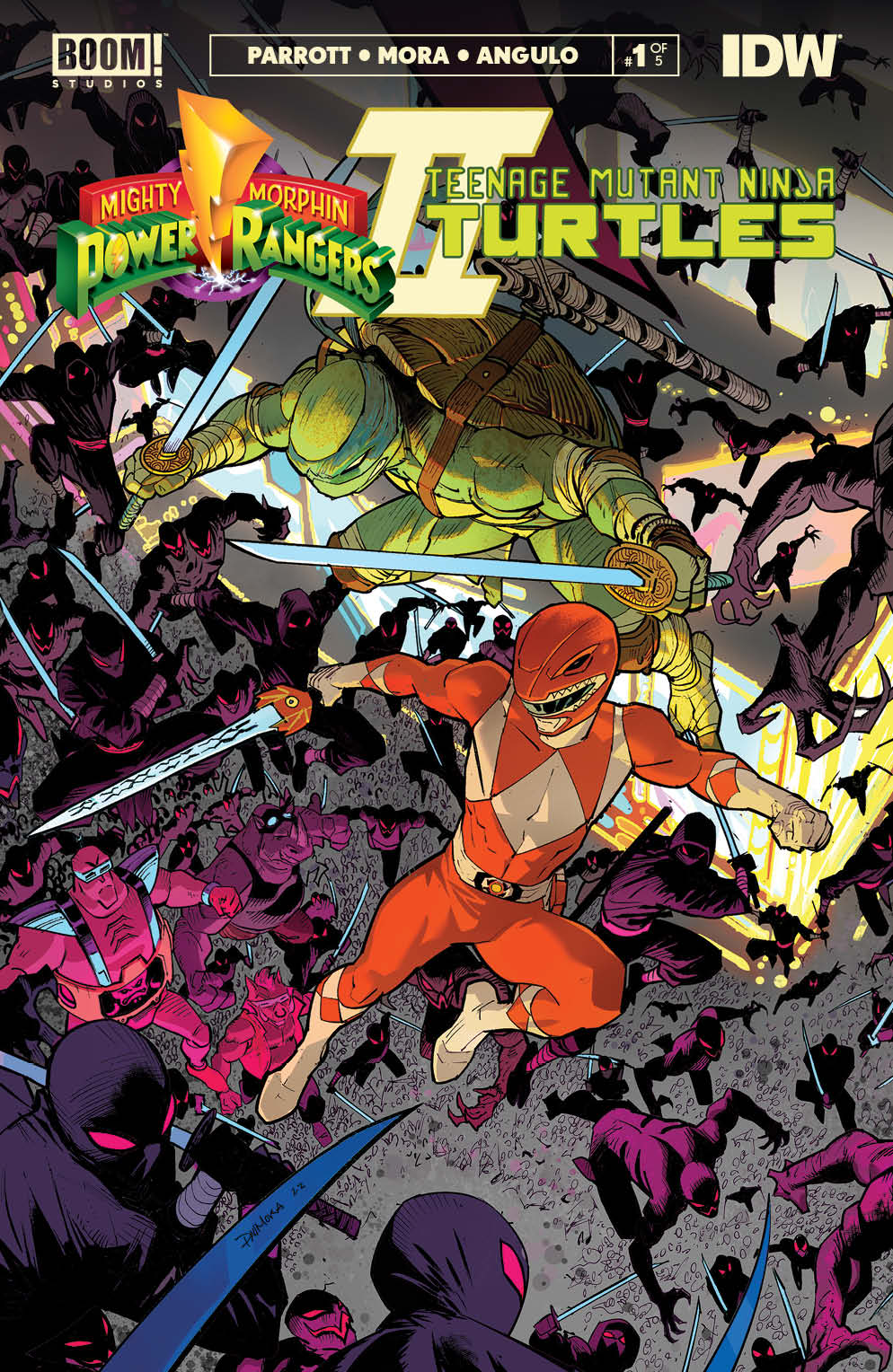 MMPR TMNT II #1 (OF 5) CVR A CONNECTING VAR 1 MORA (C: 1-0-0