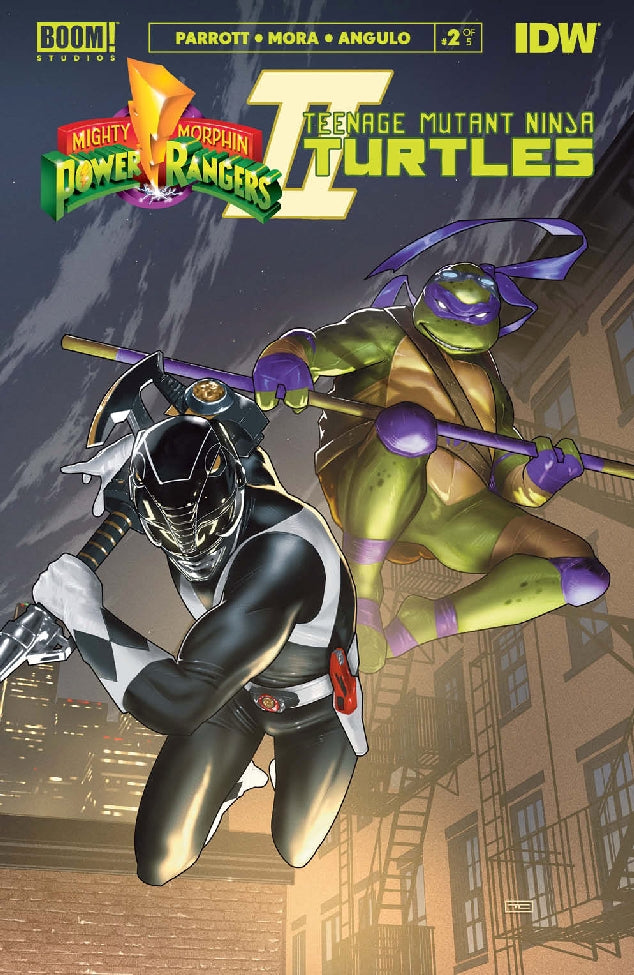 MMPR TMNT II #2 (OF 5) CVR E CARDSTOCK VAR CLARKE