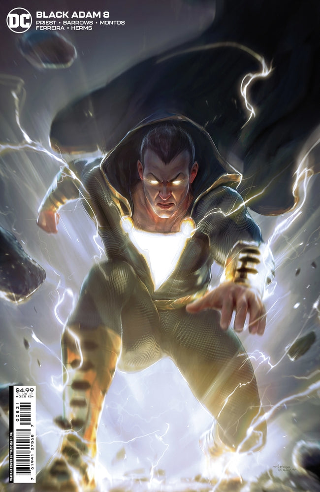 BLACK ADAM #8 (OF 12) CVR B TIAGO DA SILVA CARD STOCK VAR