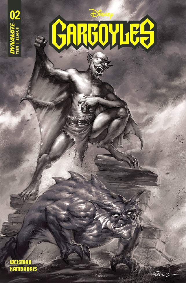 GARGOYLES #2 CVR Y 10 COPY FOC INCV PARRILLO B&W